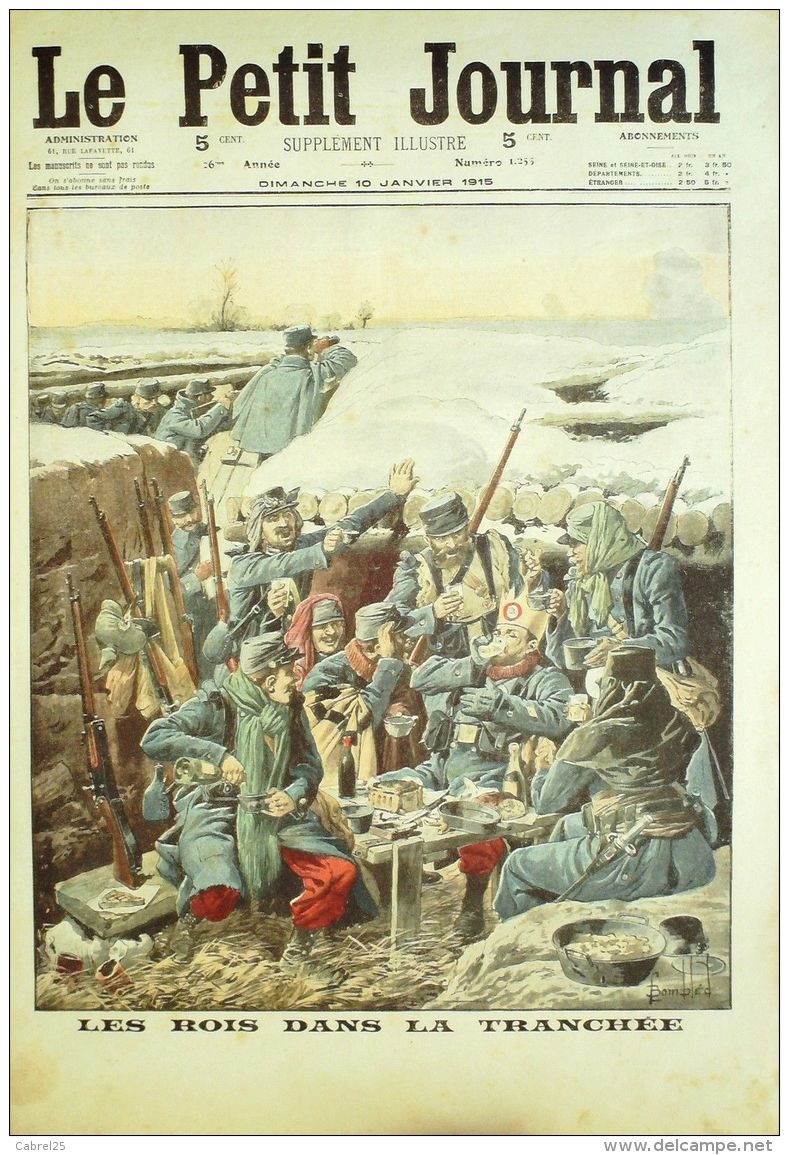 LE PETIT JOURNAL-1915-1255-FETE Des ROIS En TRANCHEE-ALLEMAND FICELE - Le Petit Journal