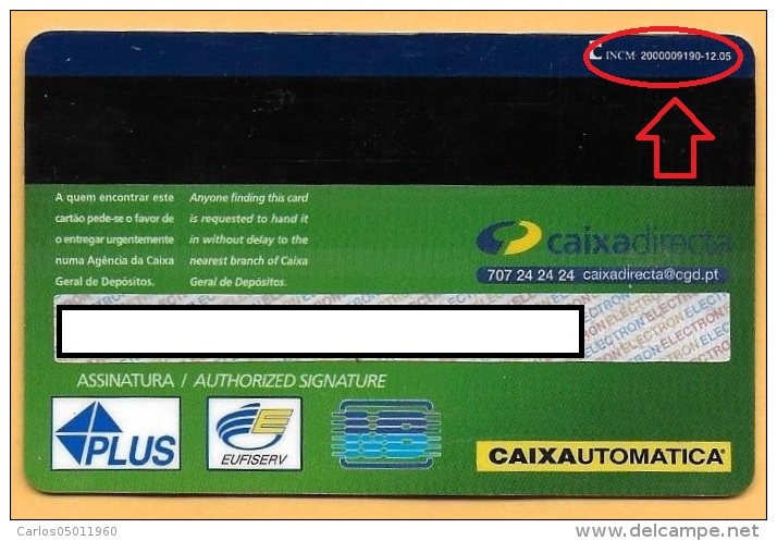 CREDIT / DEBIT CARD - CAIXA GERAL DE DEPÓSITOS - 05 (PORTUGAL) - Credit Cards (Exp. Date Min. 10 Years)