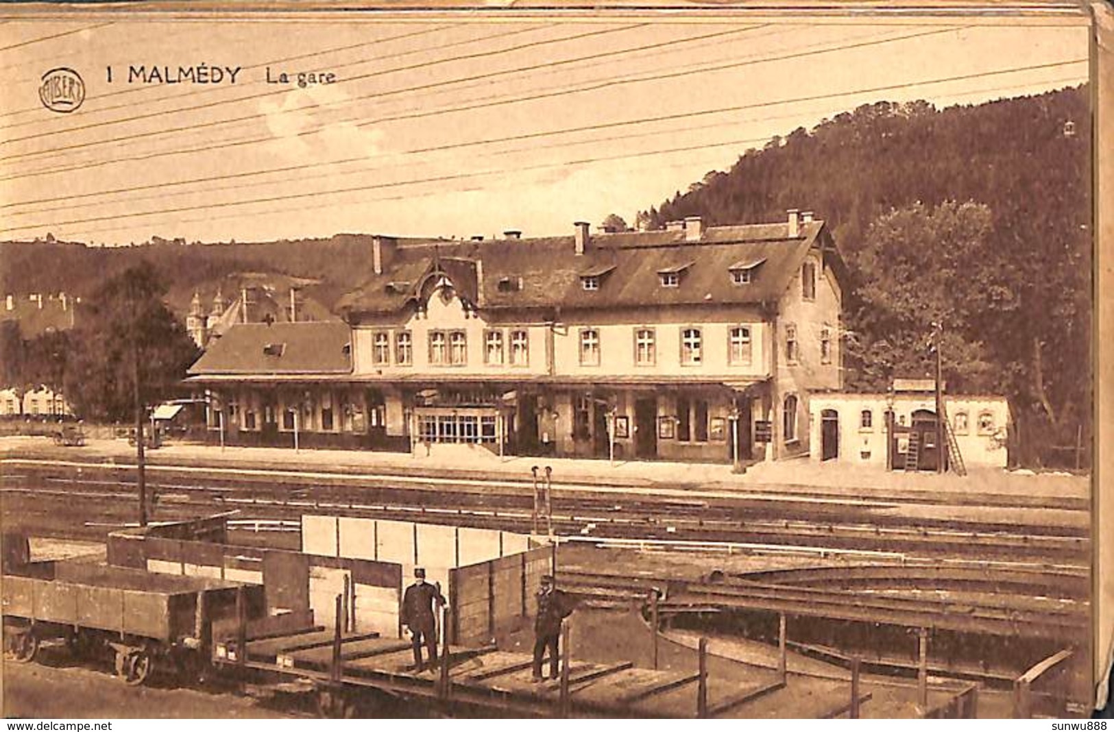 Malmedy - Carnet Complet 10 Vues "d'où On Ne S'en Fait Pas" Gare, Perron. Albert - Malmedy