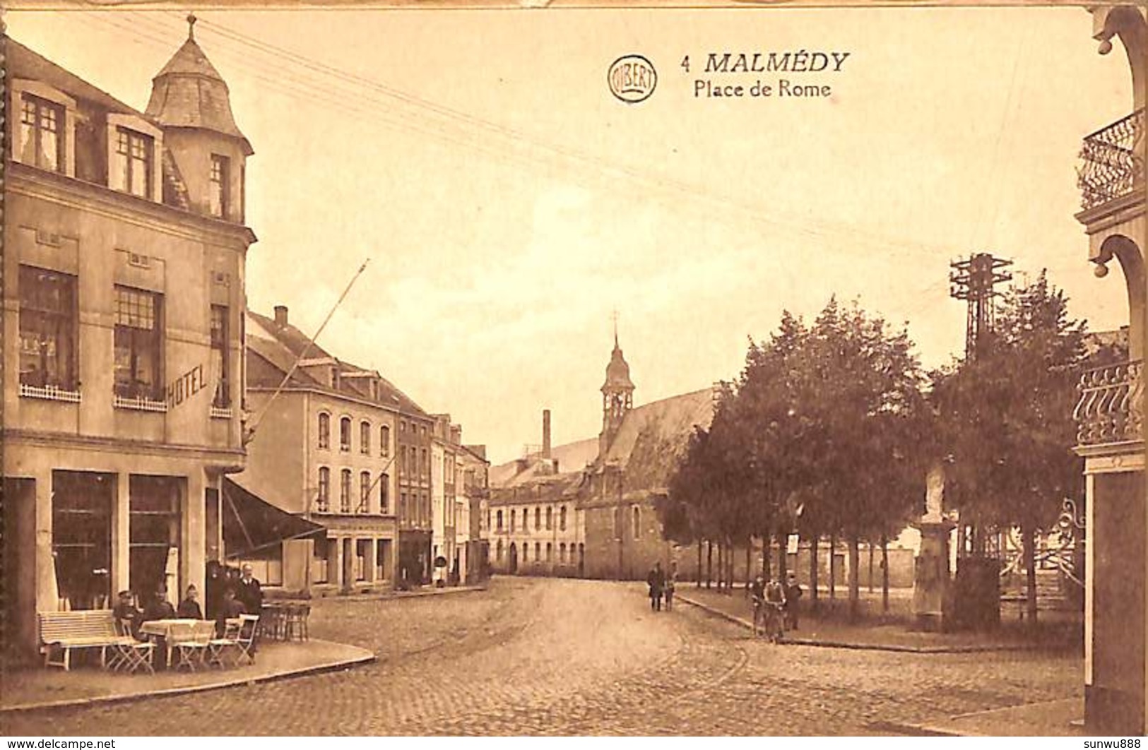 Malmedy - Carnet complet 10 Vues "d'où on ne s'en fait pas" gare, Perron. Albert