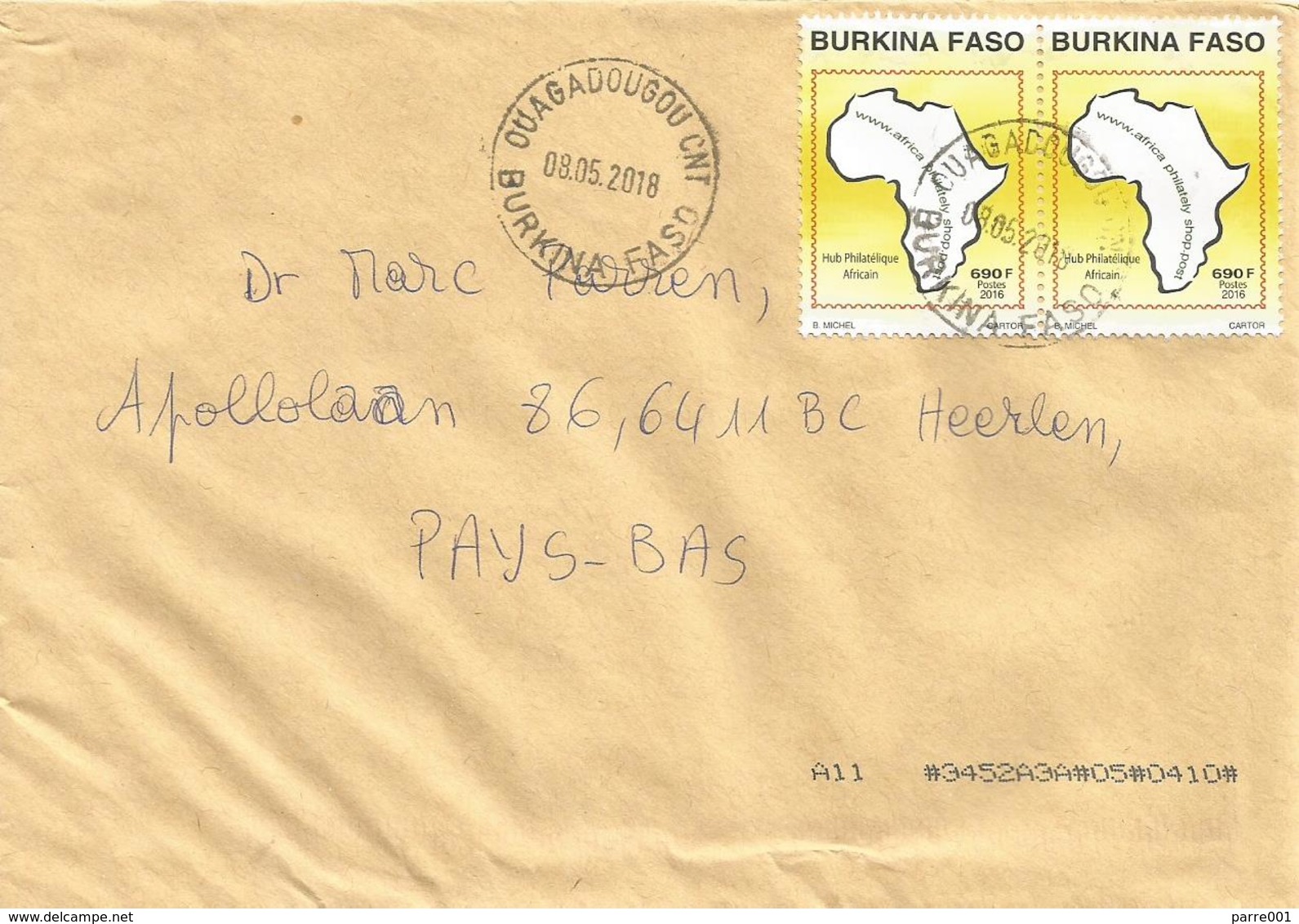 Burkina Faso 2018 Ouagadougou African Philatelic Hub Joint Issue Cover - Emissions Communes