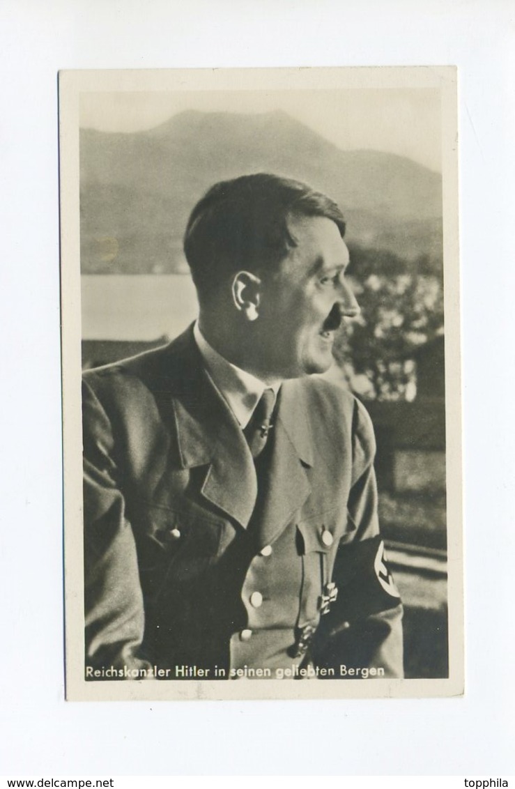 1934 3. Reich Photokarte Adolf Hitler  Auf Dem Obersalzberg Photo Hoffmann München, Echt Gelaufen - Briefe U. Dokumente