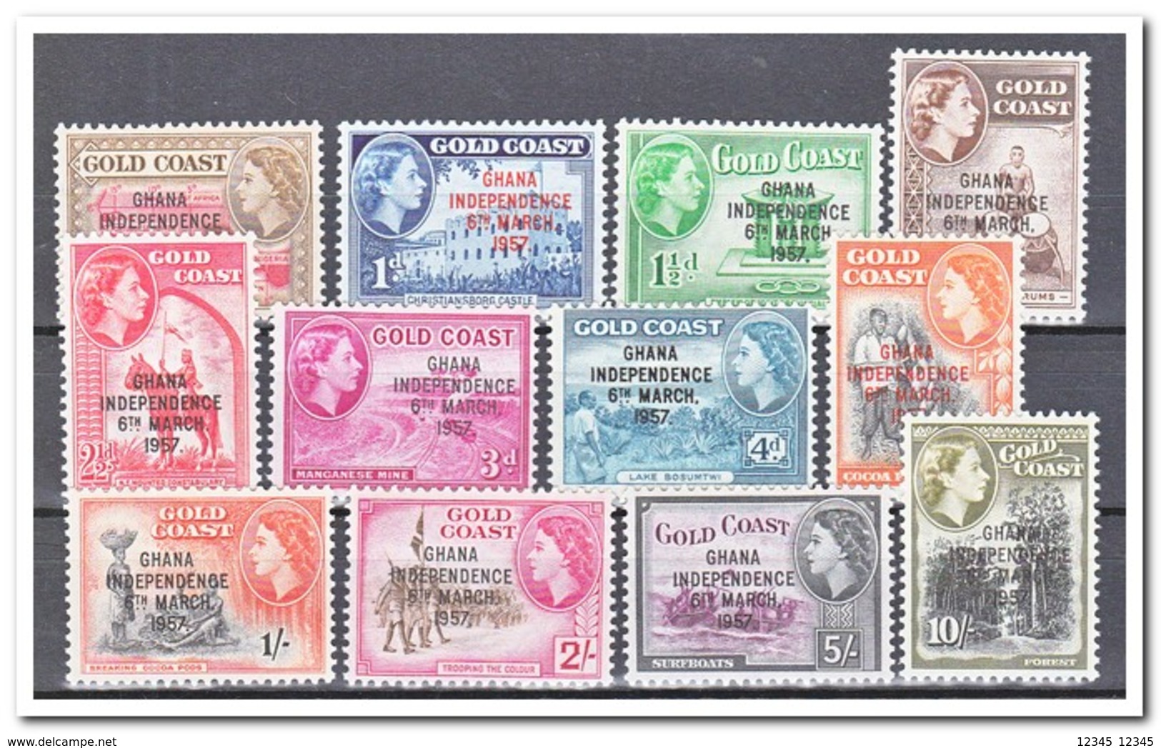 Ghana 1957, Postfris MNH, Independence, Goldcoast - Ghana (1957-...)