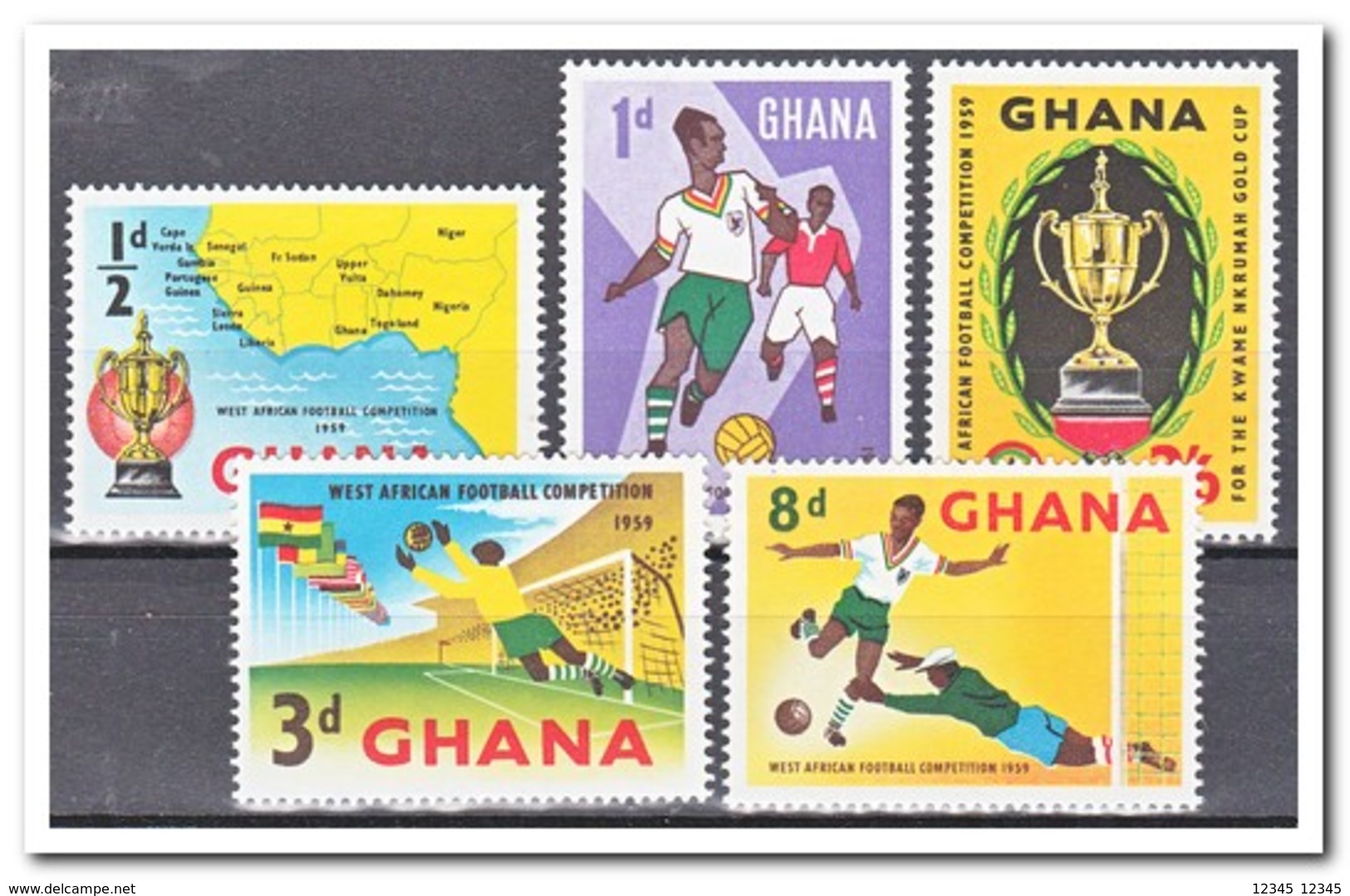 Ghana 1959, Postfris MNH, West African Football Championship - Ghana (1957-...)