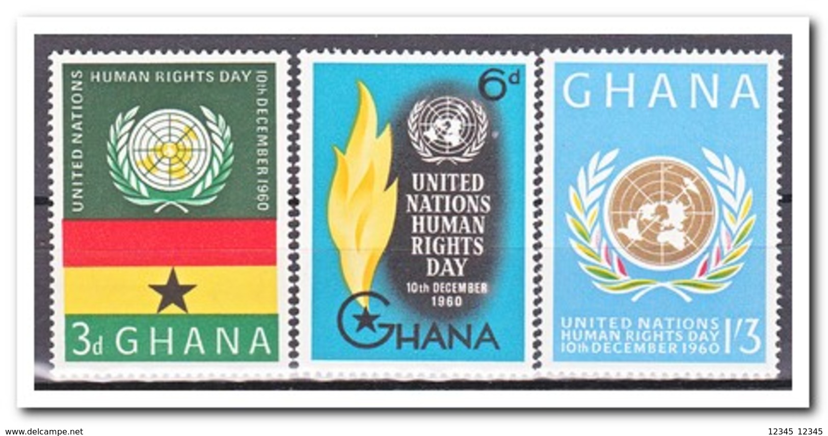 Ghana 1960, Postfris MNH, Human Rights Day - Ghana (1957-...)