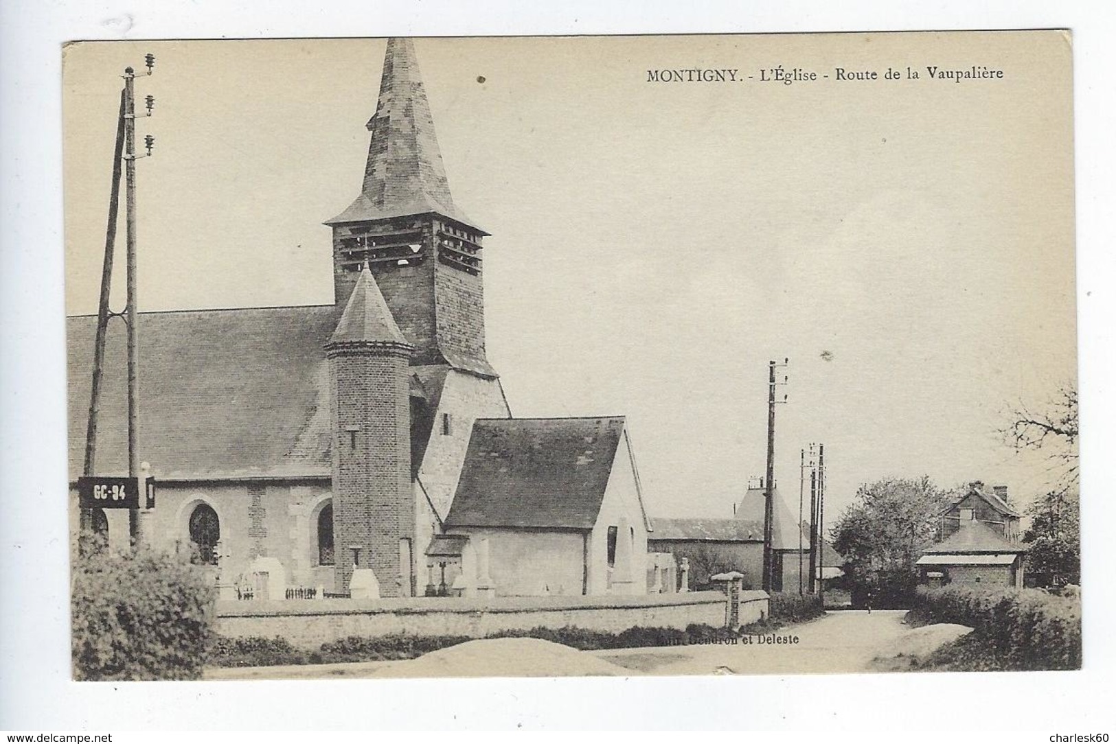 CPA - 76 - Canteleu - Montigny - Rouen - Église - Route De La Vaupalière - La Vaupalière - Canteleu