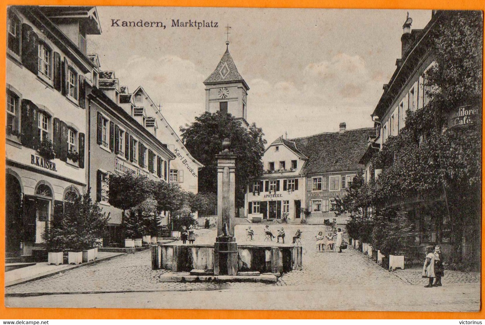 KANDERN  -  MARKTPLATZ   -   Janvier 1918 - Kandern