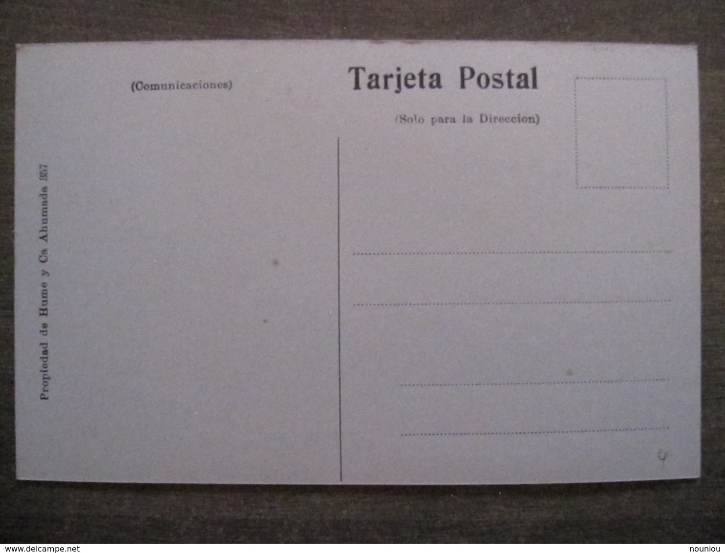 Tarjeta Postal - Chile Chili - Santiago - Plaza De Armas - Hume Y Ca Ahumada 357 - Chile