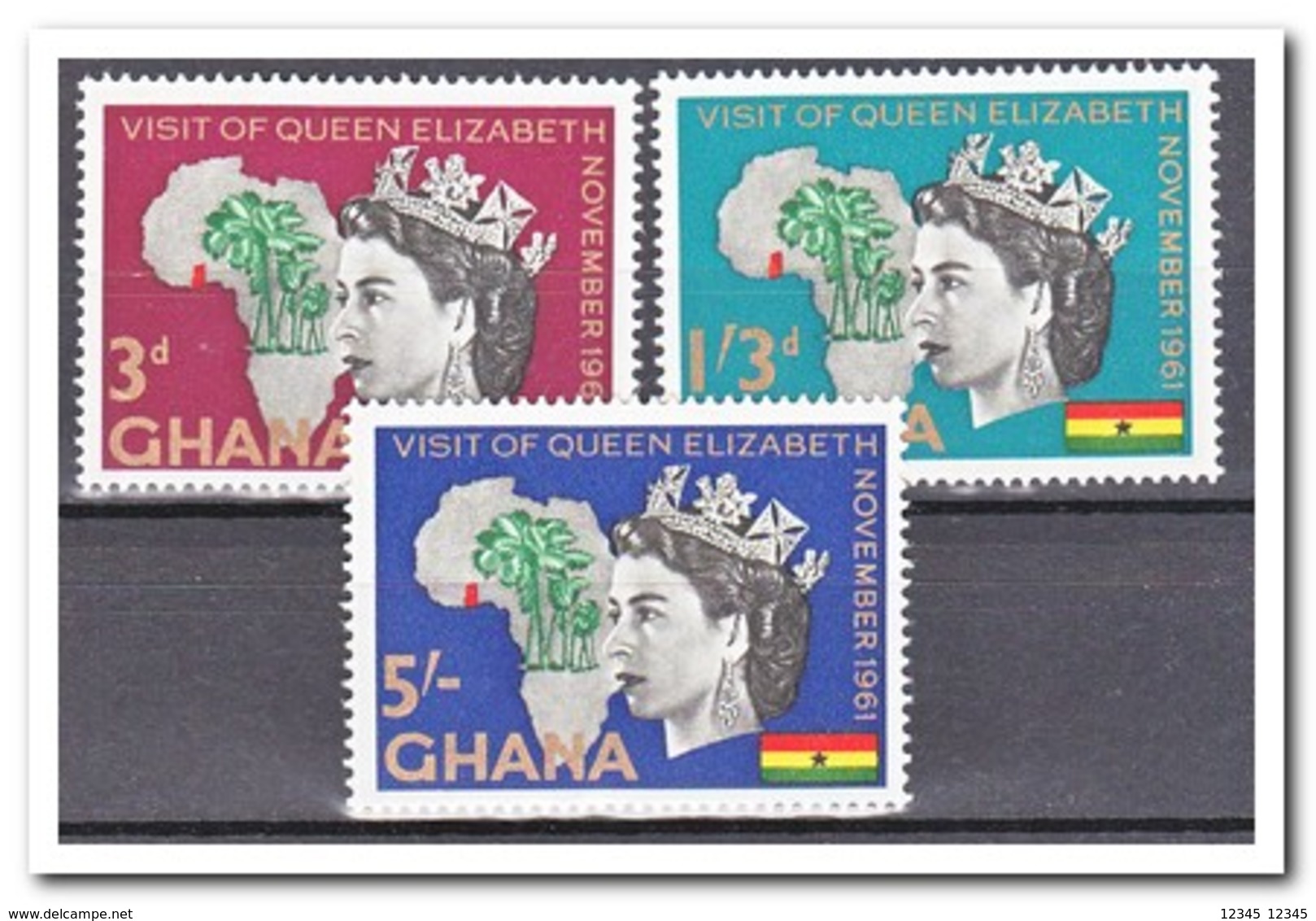 Ghana 1961, Postfris MNH, Visit Of Queen Elisabeth II - Ghana (1957-...)