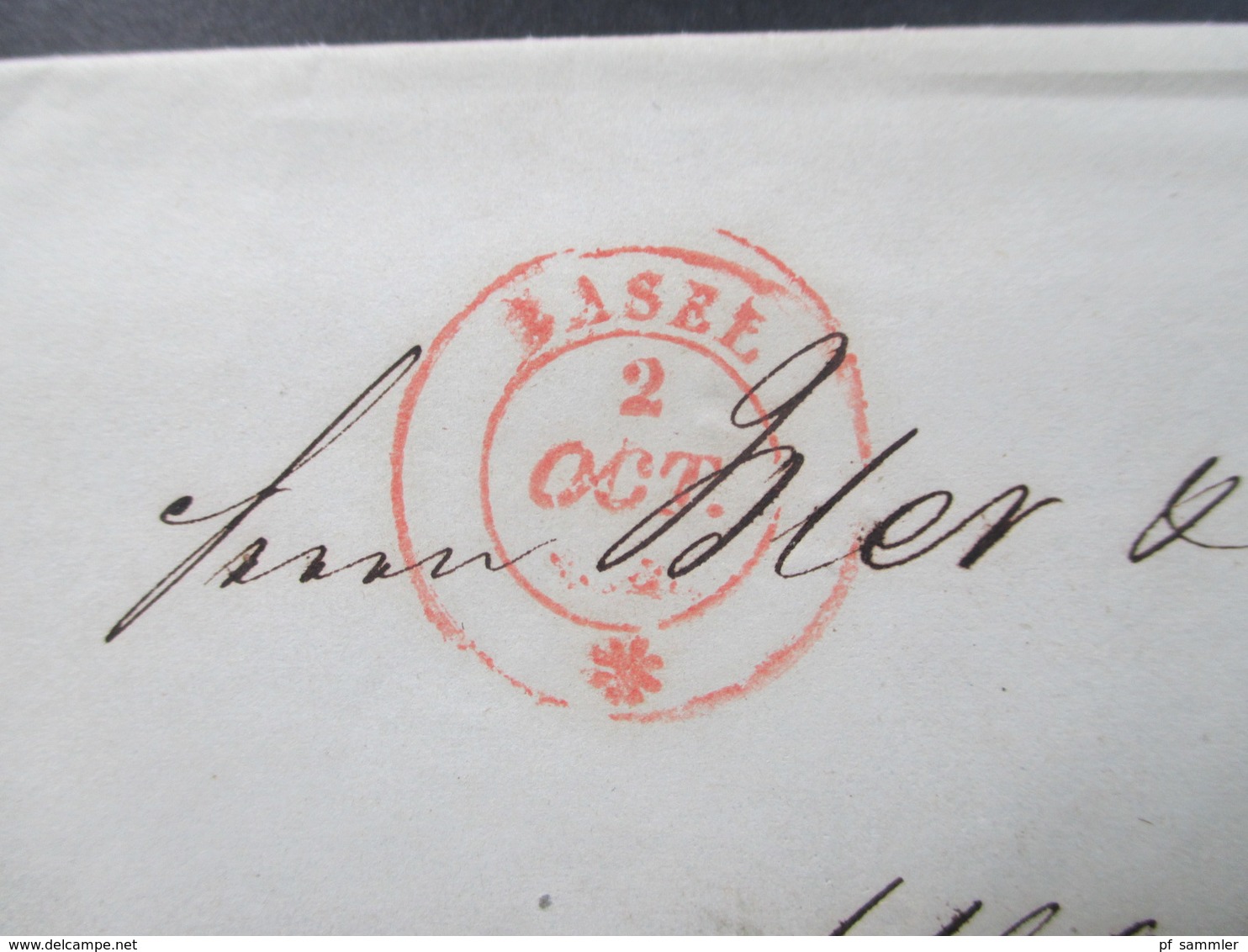 Schweiz Vorphila Roter Stempel K2 Basel. Mit Inhalt! Interessant! Bartaxe / Rotstift / 2 Tax Vermerke - ...-1845 Prefilatelia