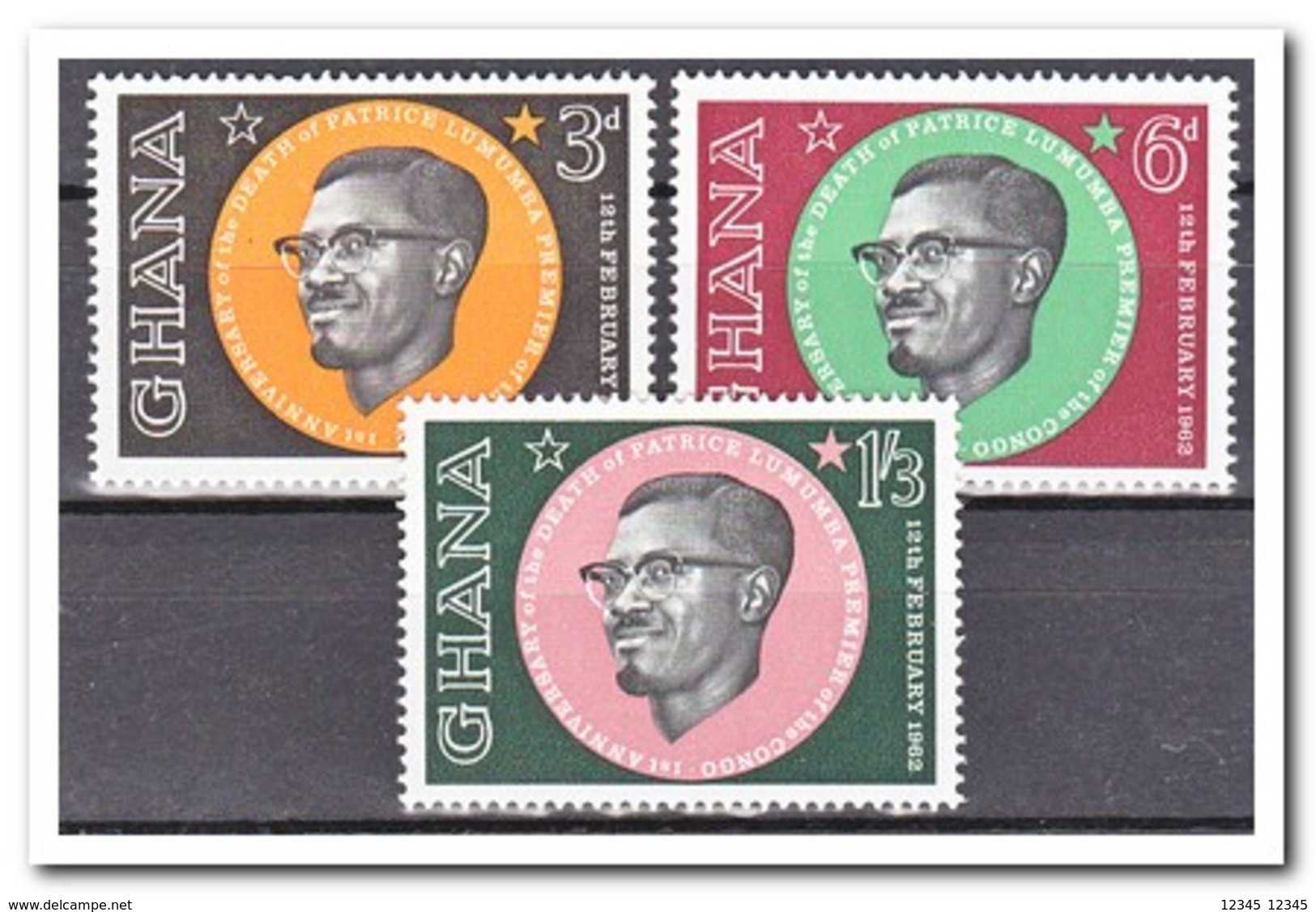 Ghana 1962, Postfris MNH, Death Of Patrice Lumumba - Ghana (1957-...)