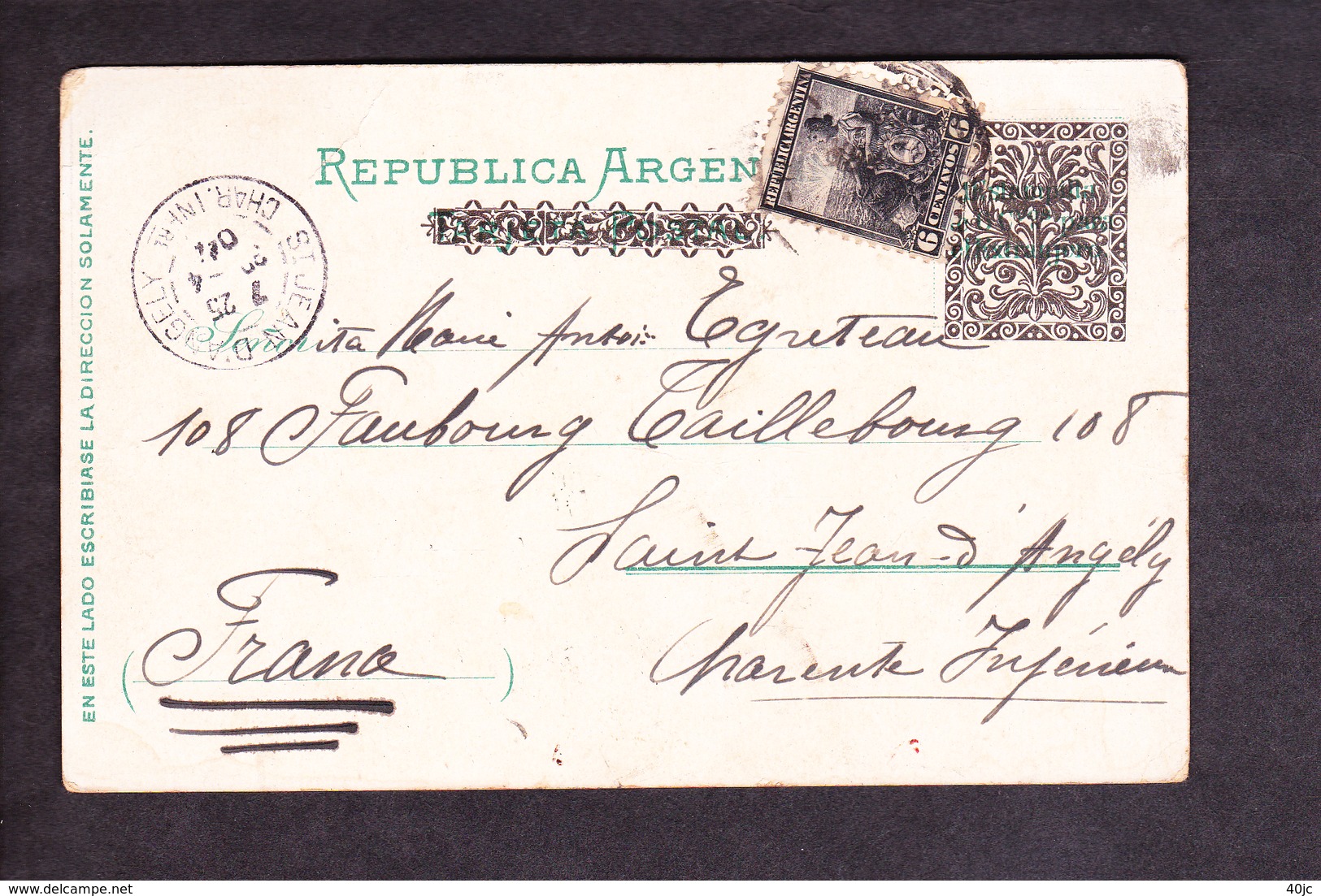 Amerique . Argentine . Buenos-Aires . Multi-Vues . Timbre 1904 . - Argentina