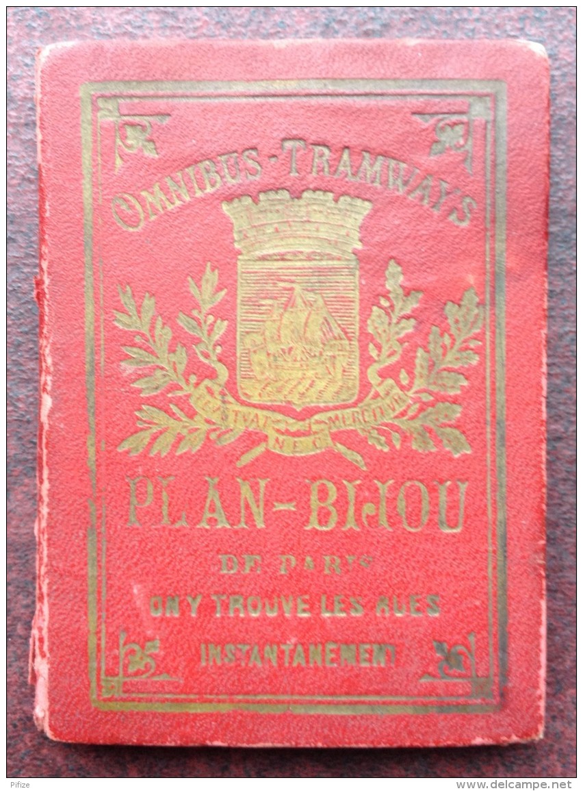 Plan-Bijou De Paris . Omnibus , Tramways Et Métro . Vers 1910 . - Europe