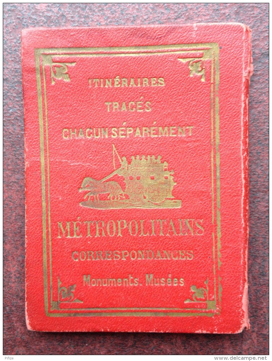 Plan-Bijou De Paris . Omnibus , Tramways Et Métro . Vers 1910 . - Europe