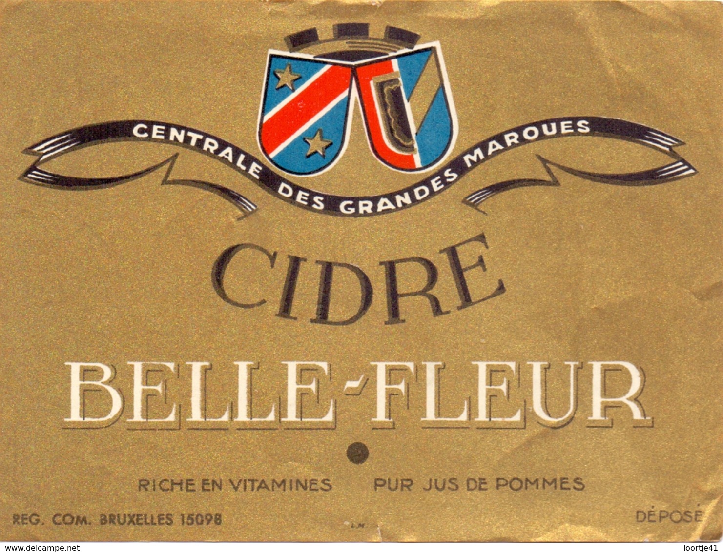 Etiket Etiquette - Vin - Wijn - Cidre Belle Fleur - Autres & Non Classés