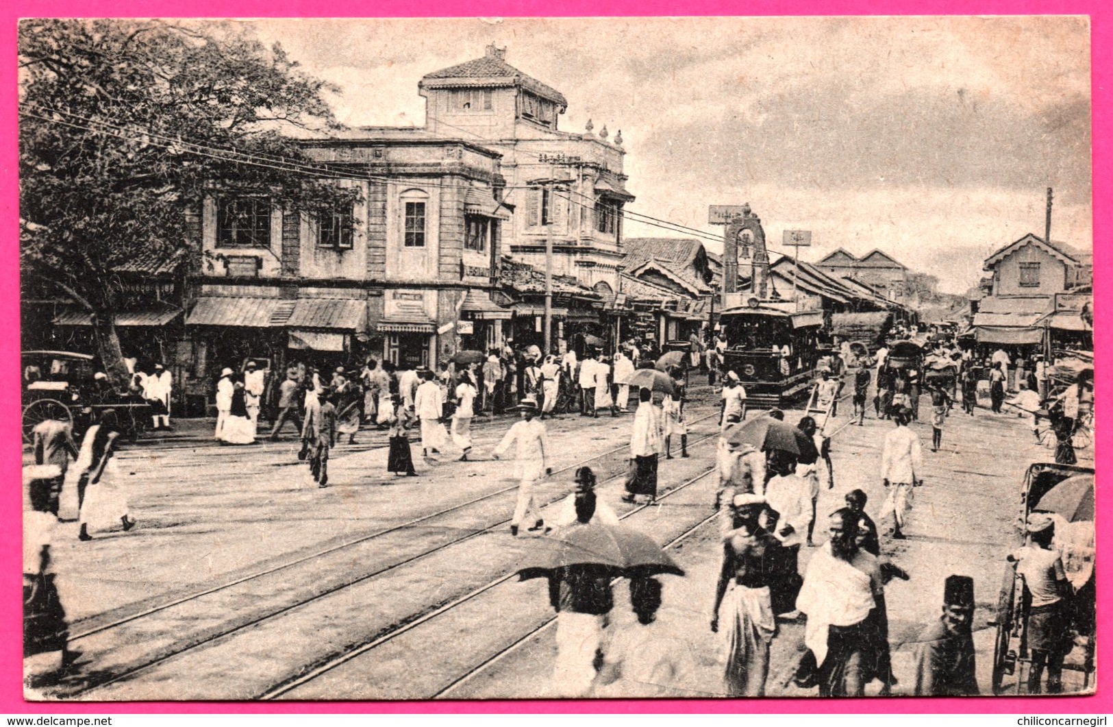 Pettah - Kayman's Gate - Tram - Tramway - Clocher - Animée - PLATE Ltd N° 11 - Sri Lanka (Ceylon)