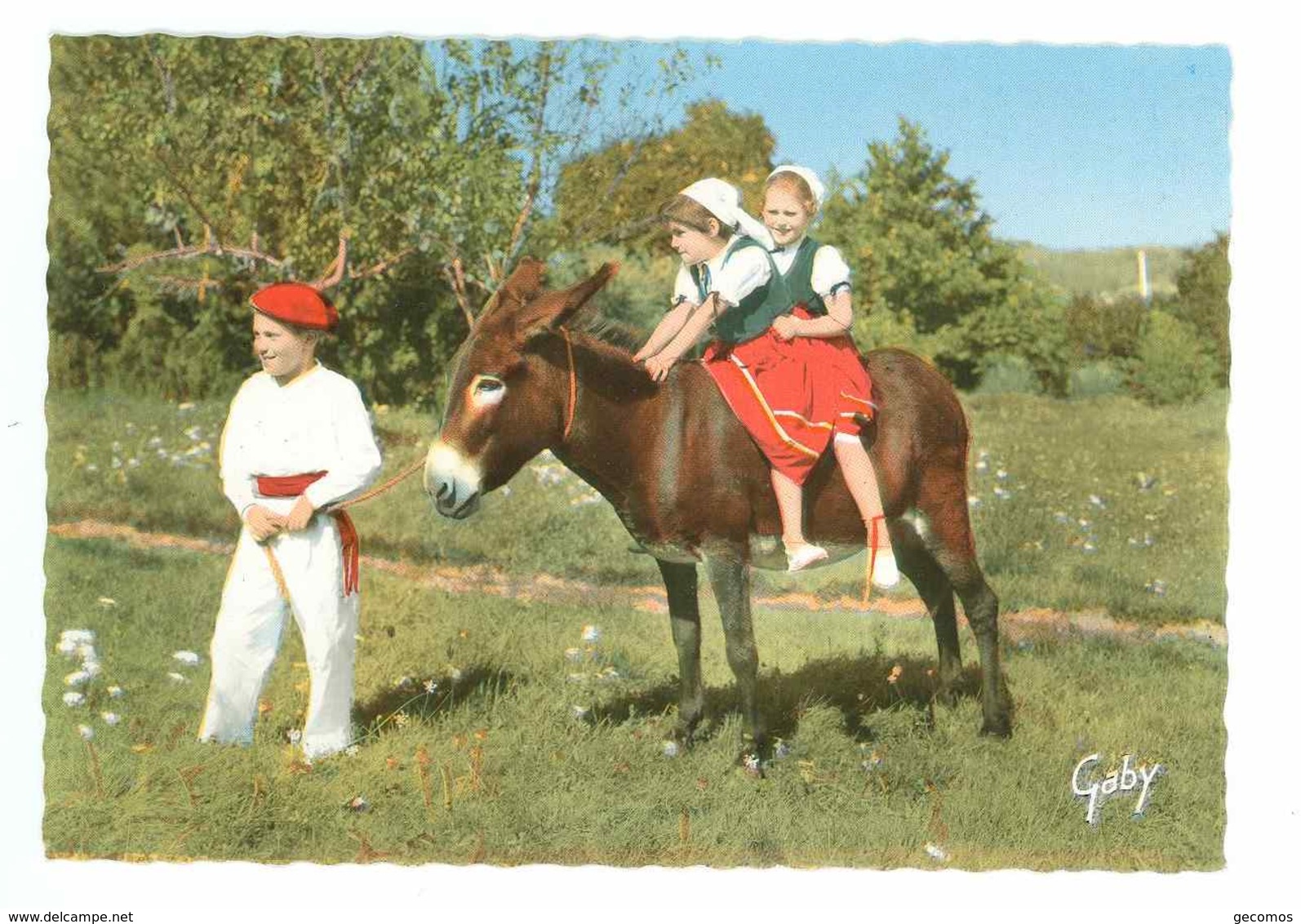 64 - GROUPE JARRAIKI - Saint Palais - FOLKLORE DE FRANCE (enfants, âne...) - Saint Palais