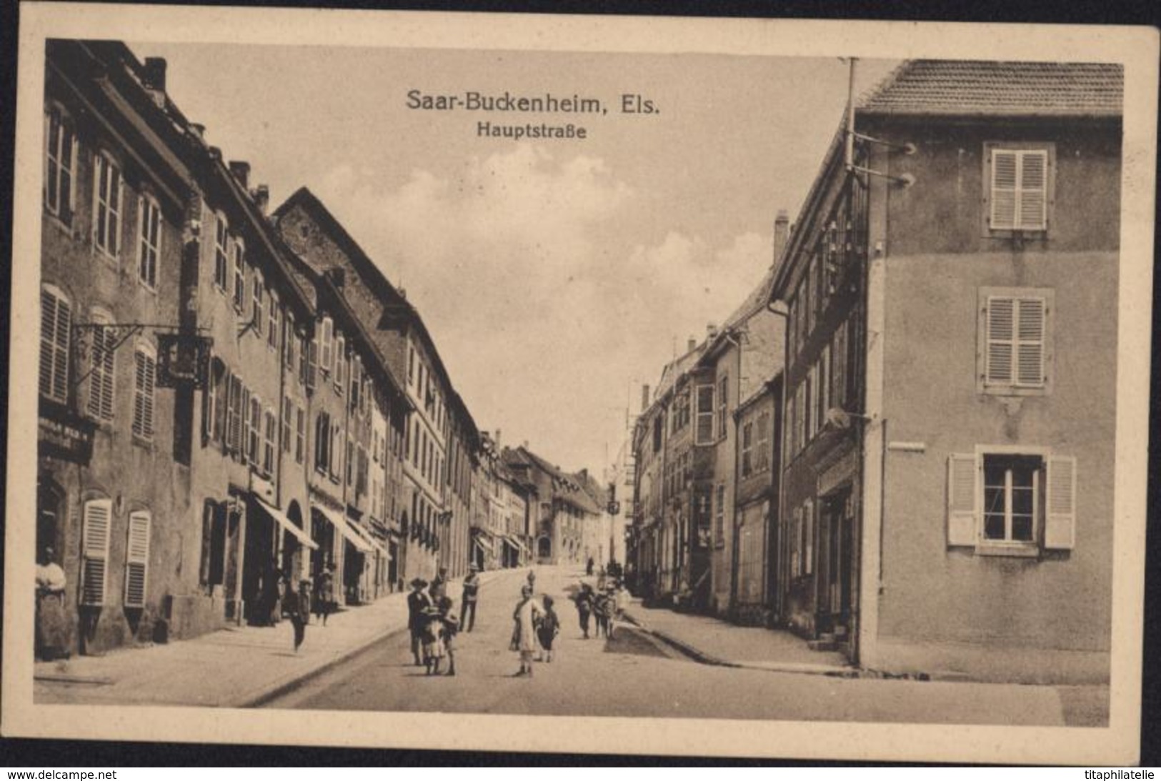 CPA Saar Buckenheim Els Hauptstrasse Sarre Union 67 Bas Rhin Editeur C Kraemer - Sarre-Union