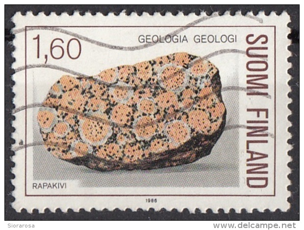 Finlandia 1986  Sc. 733  Rapaviki Granito  Geologia Suomi Finland - Minerali