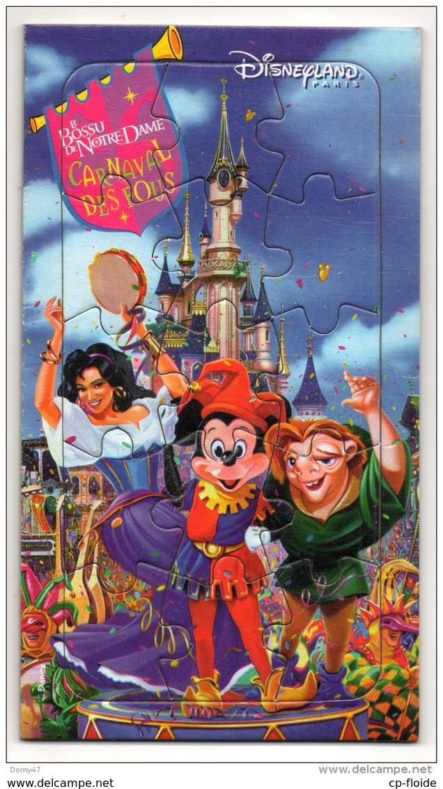 PUZZLE " LE BOSSU DE NOTRE-DAME " . DISNEYLAND PARIS . PHILIPS PARTENAIRE OFFICIEL - Réf. N°380F - - Puzzle Games