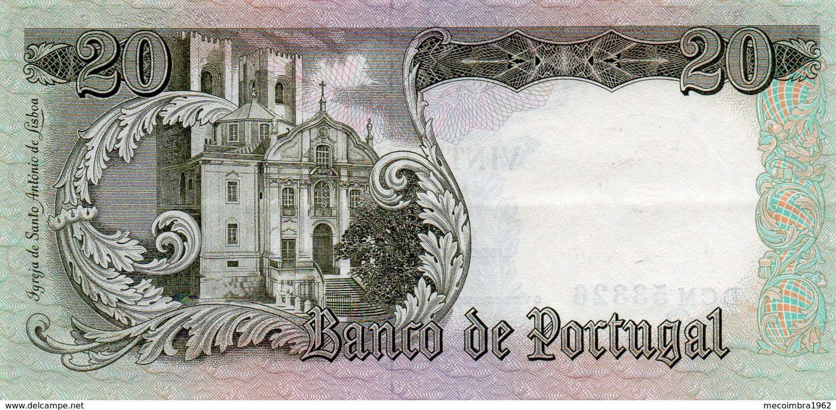 Belhete  20 Escudos 1964 Santo Antonio Republica Portuguesa - Portugal