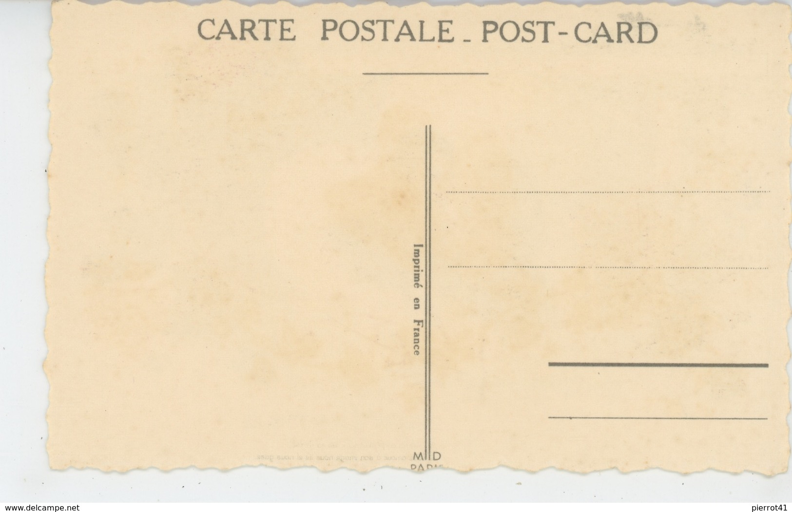 Jolie Carte Fantaisie Couple Amoureux "LE LIERRE ET SON SYMBOLE "- Illustrateur Germaine BOURET (non Signée) - Bouret, Germaine