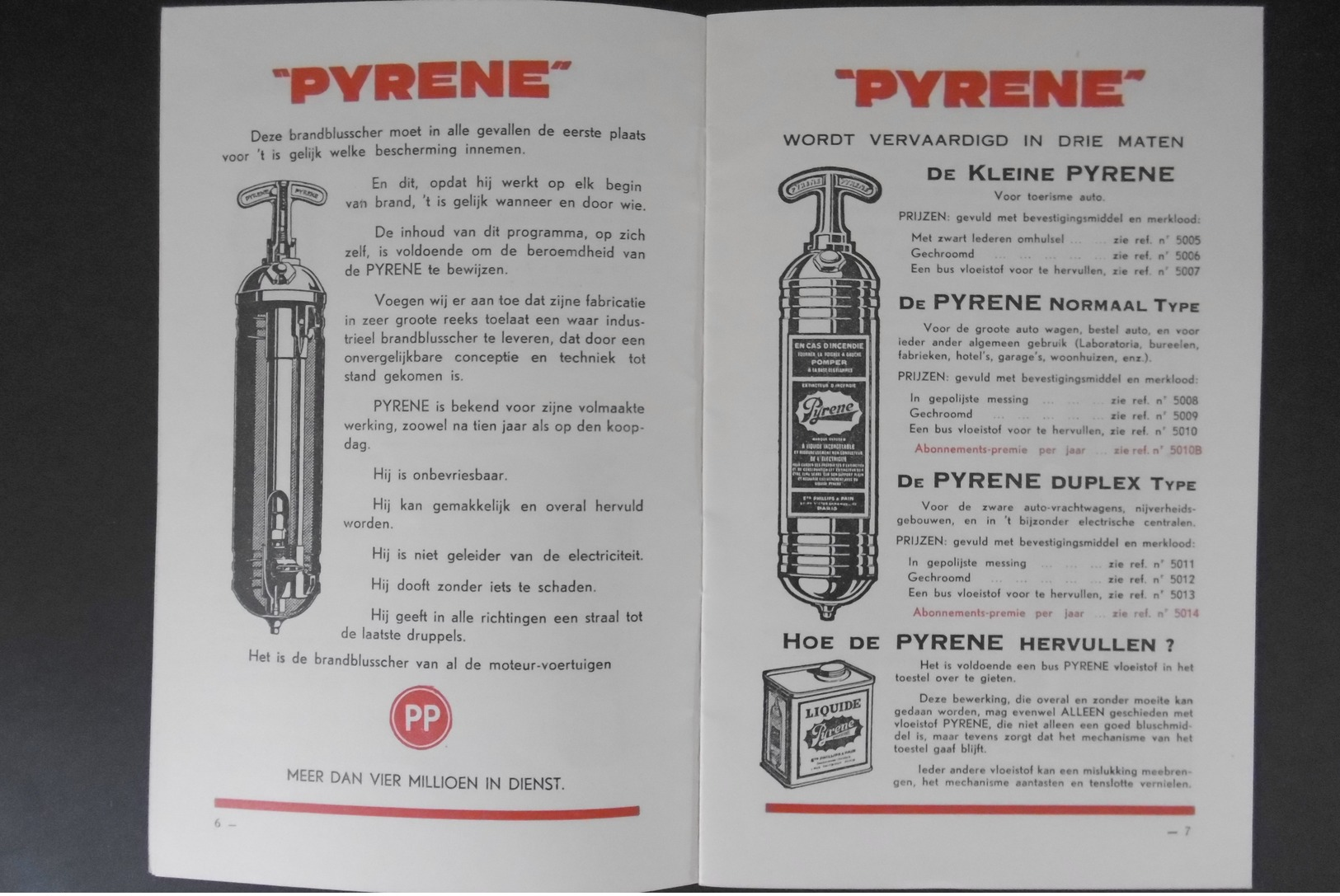 HULP! HULP! Brandweer, Pompiers: Blusapparaten, Pyrene, Blussen Vliegtuigen, Philips & Pain, Ingenieurs. Ca. 1934!! - Autres & Non Classés