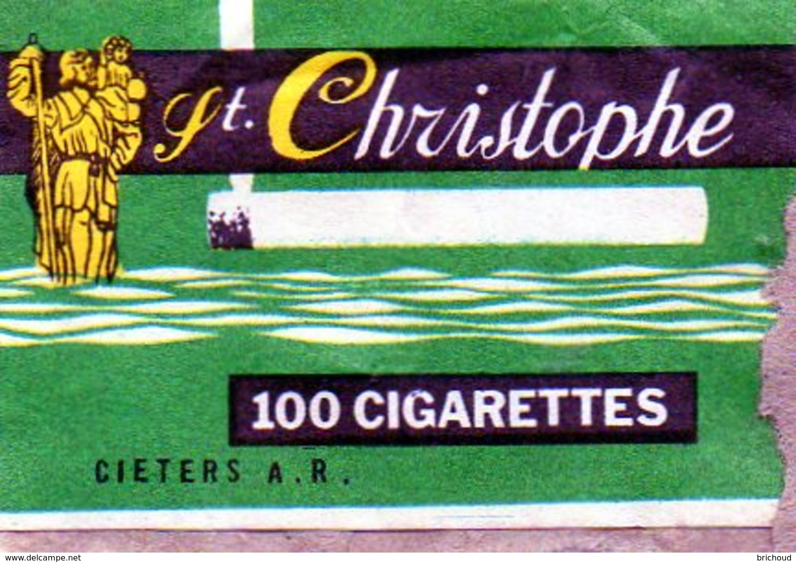 St Christophe Cigarettes - Matchbox Labels