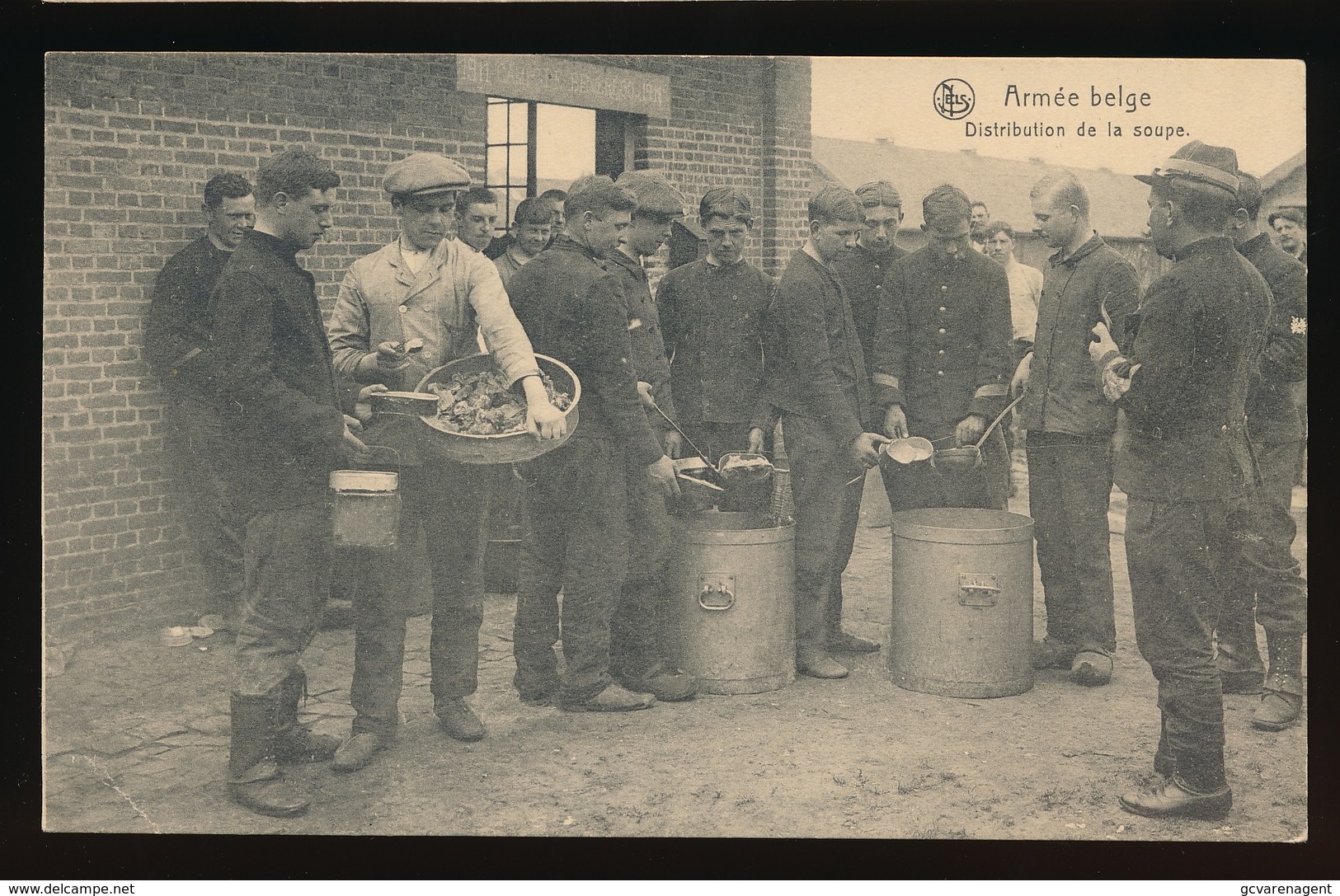 ARMEE BELGE  DISTRIBUTION DE LA SOUPE - Andere & Zonder Classificatie