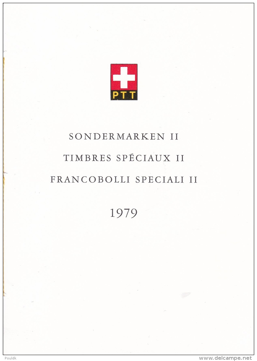 Switzerland Folder FDC Sondermarken II 1979 (DD19-49) - FDC