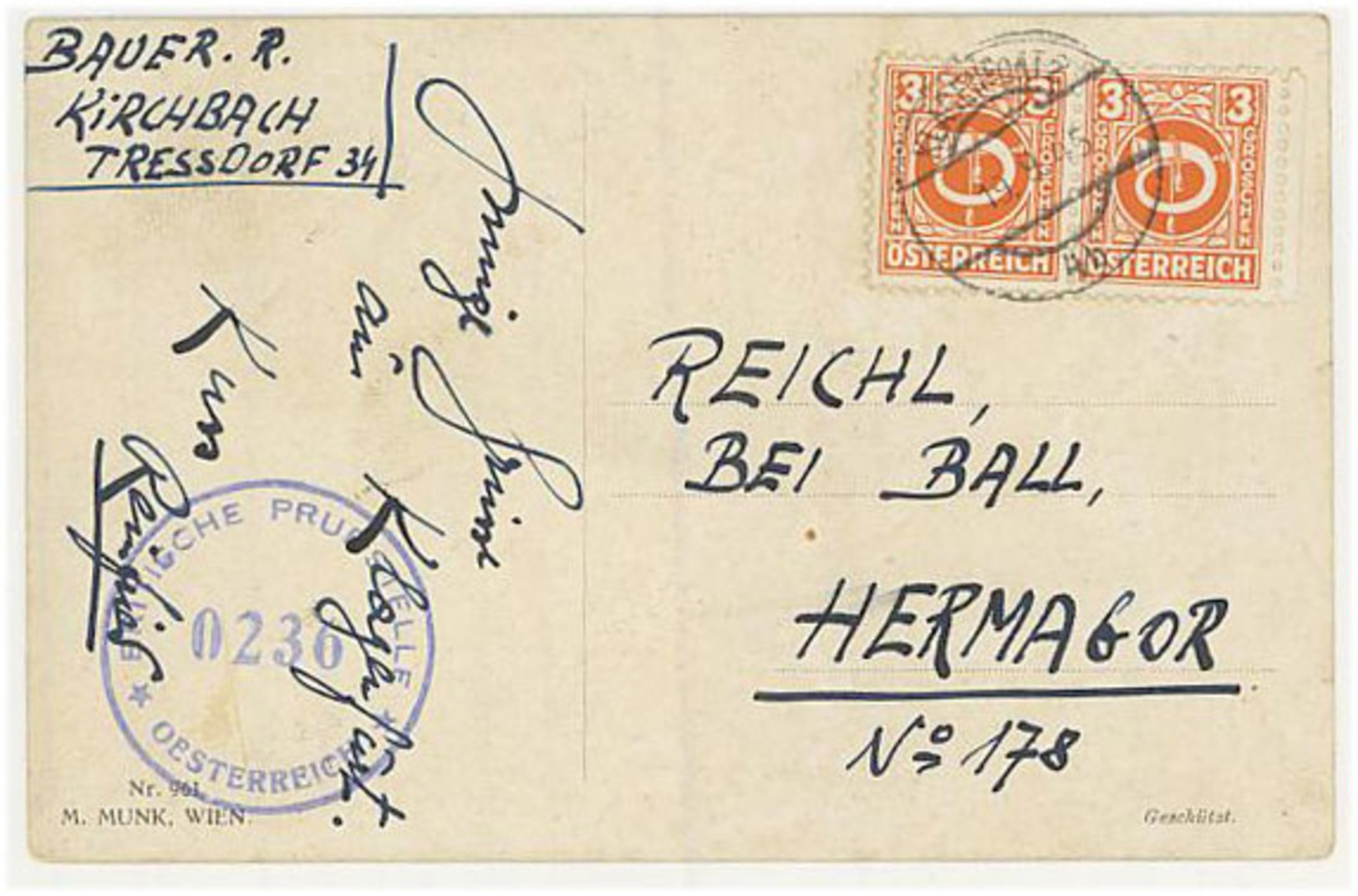 Austria/Österreich 1945 Pc - Briefe U. Dokumente