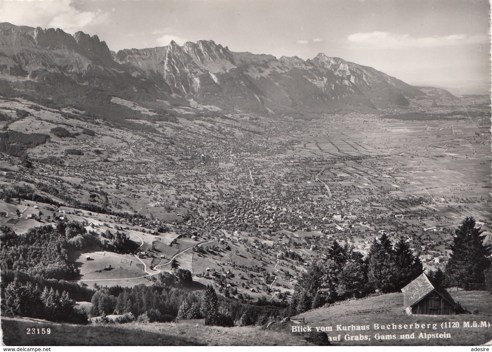 Blick Auf GRABS Vom Kurhaus Buchserberg - Buchs