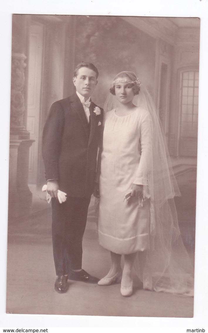 Ancienne Photo Carte Postale  De MARIAGE  BEZIERS - Persone Anonimi