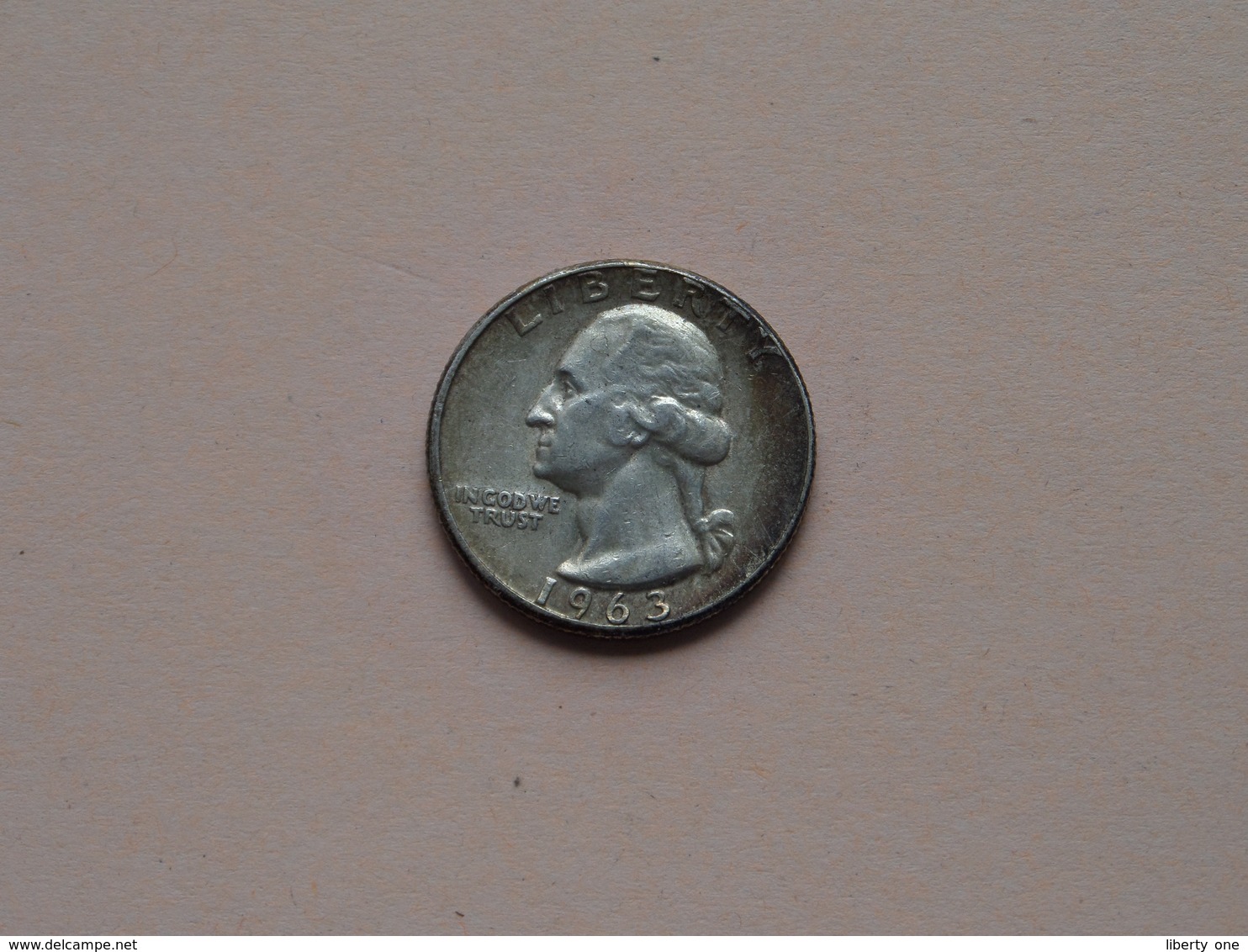 1963 - 1 Quarter Dollar / KM 164 ( Uncleaned - For Grade, Please See Photo ) ! - 1932-1998: Washington