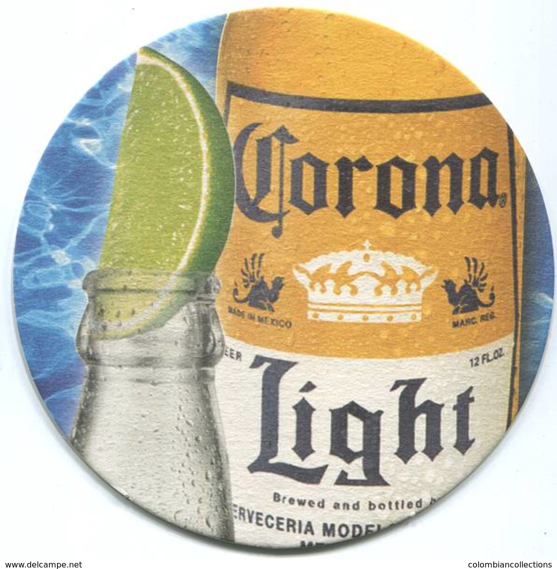 Lote M21, Mexico, Posavaso, Coaster, Corona, Light, Limon - Portavasos