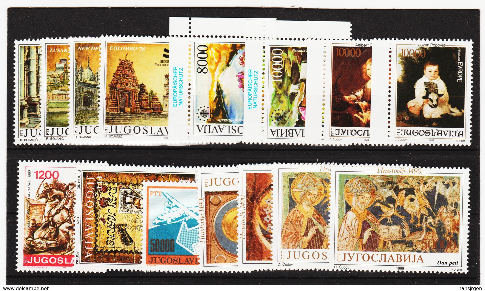 NEU1105 JUGOSLAWIEN LOT 1989 Michl 2369/72+2374/79+2384/88 **postfrisch SIEHE ABBILDUNG - Ungebraucht