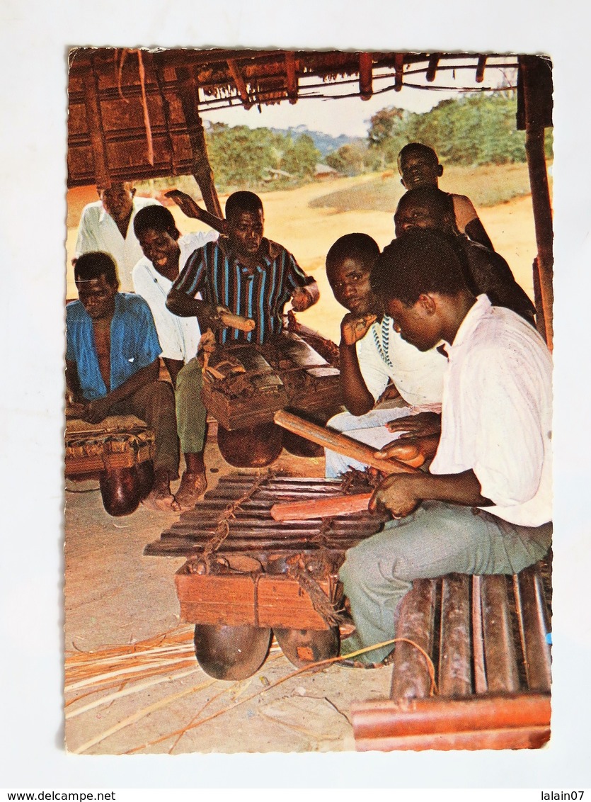 C.P.A. : GABON : Région De Woleu-Ntem, Joueurs De Balafond - Gabon