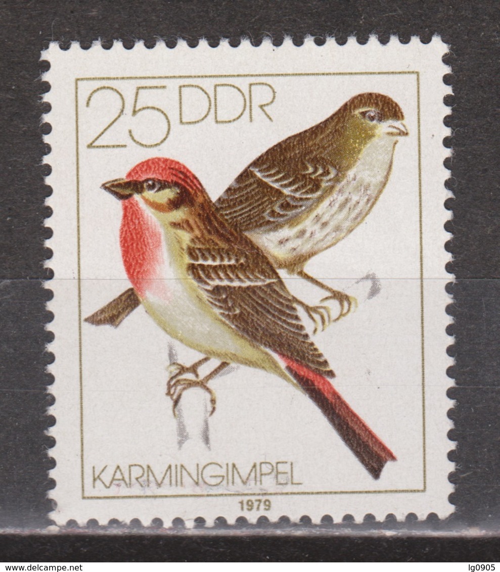 Duitsland Allemagne Deutschland Germany DDR 2391 MNH ; Zang Vogel Singing Bird Roodmus Karmingimpel - Uccelli Canterini Ed Arboricoli