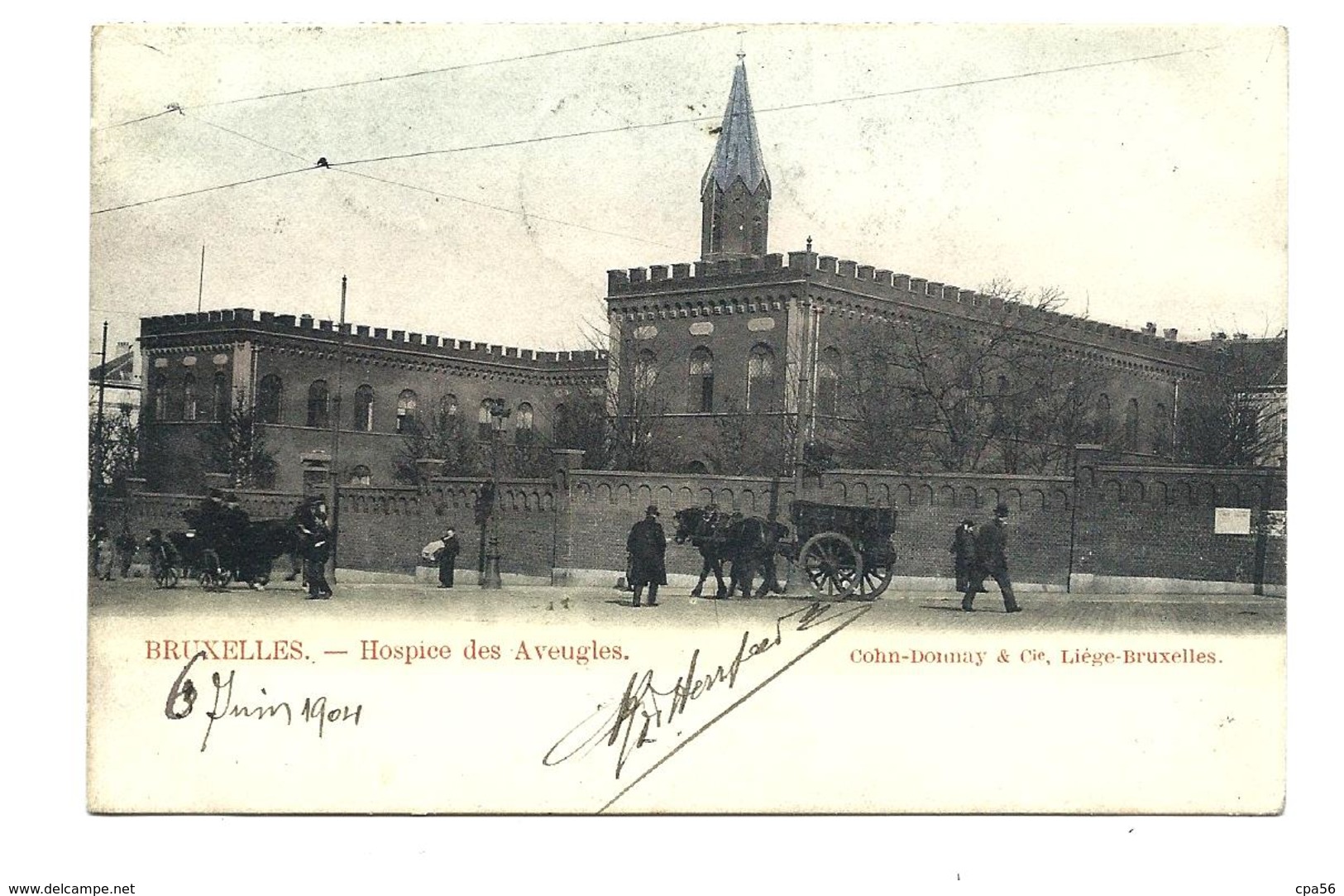 BRUXELLES - HOSPICE Des AVEUGLES - 1903 -  Vente Directe - Santé, Hôpitaux