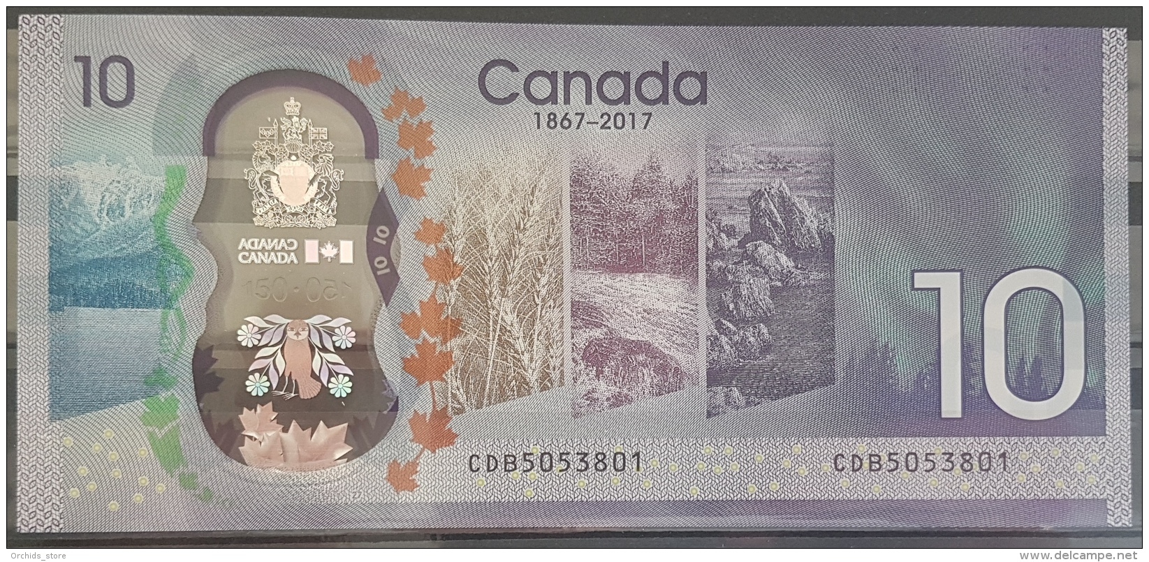 CANADA 2017 Commerative Banknote 10 Dollars UNC - Canada