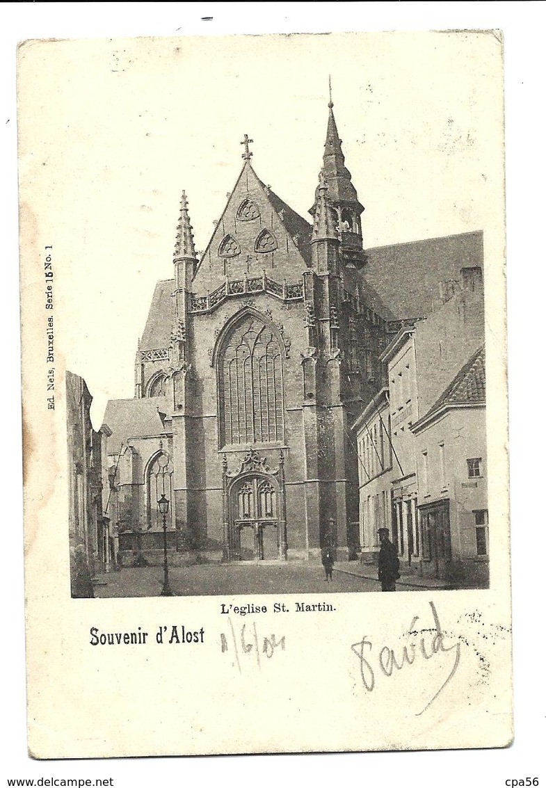 ALOST - église Saint-Martin - 1903 -  Vente Directe - Aalst