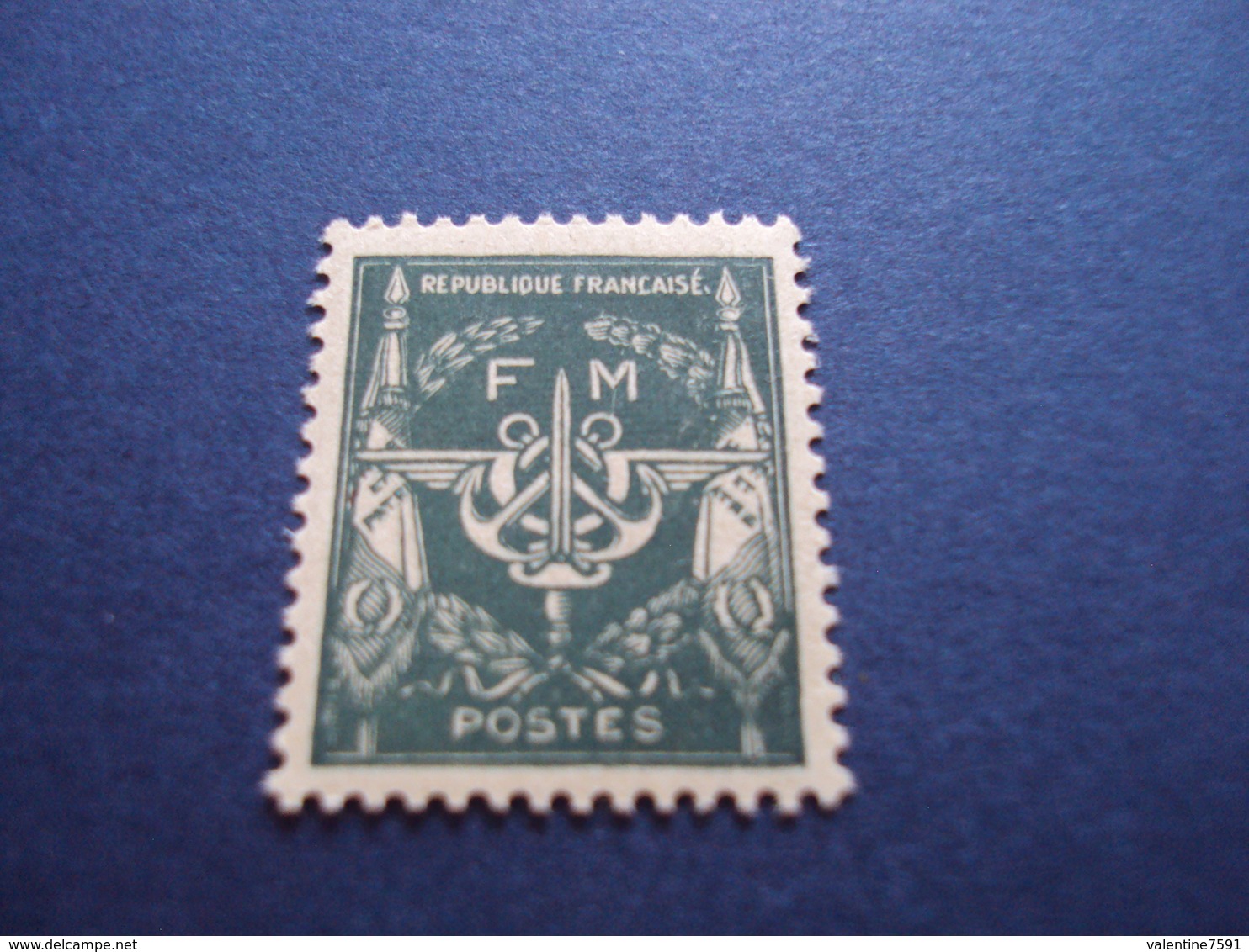 1946   -timbre Neuf,  N°11  - F.M.-"  Vert       "    Cote    1.85          Net  0.60 - Timbres De Franchise Militaire