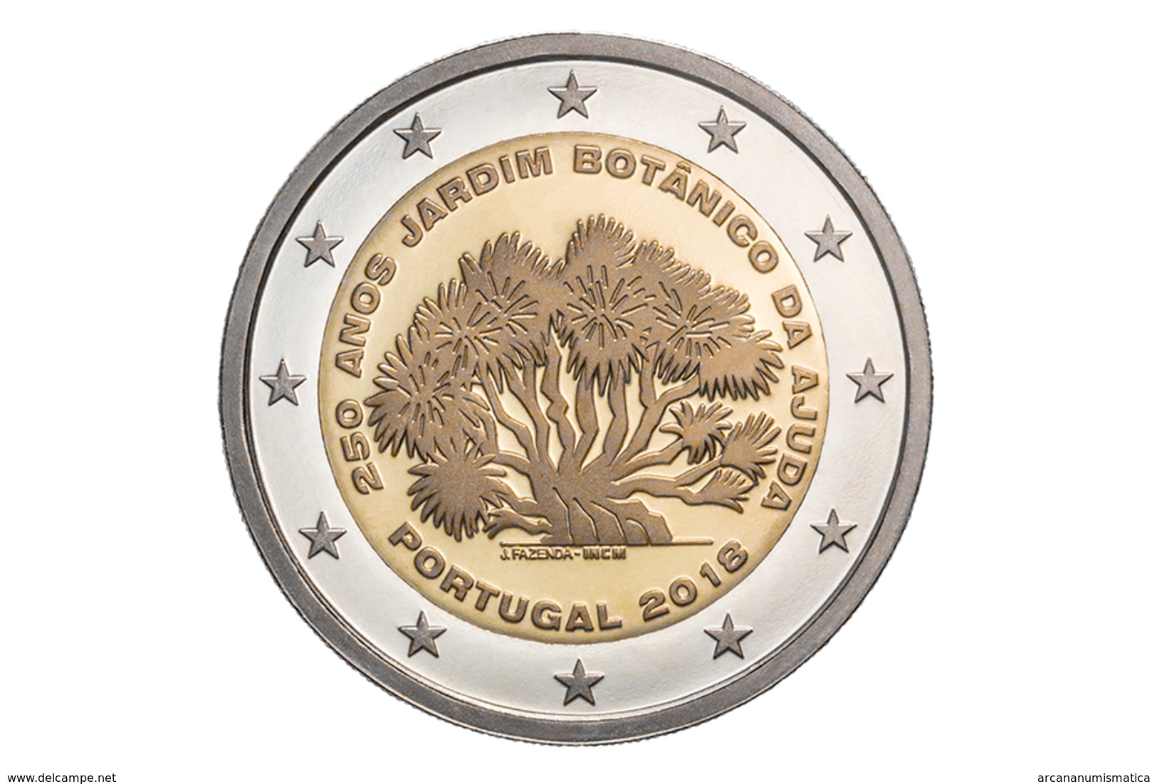 PORTUGAL  2€ 2.018  2018 Bimetálica  SC/UNC  "250 Anos JARDIM BOTANICO DA AJUDA"  T-DL-12.204 - Portugal