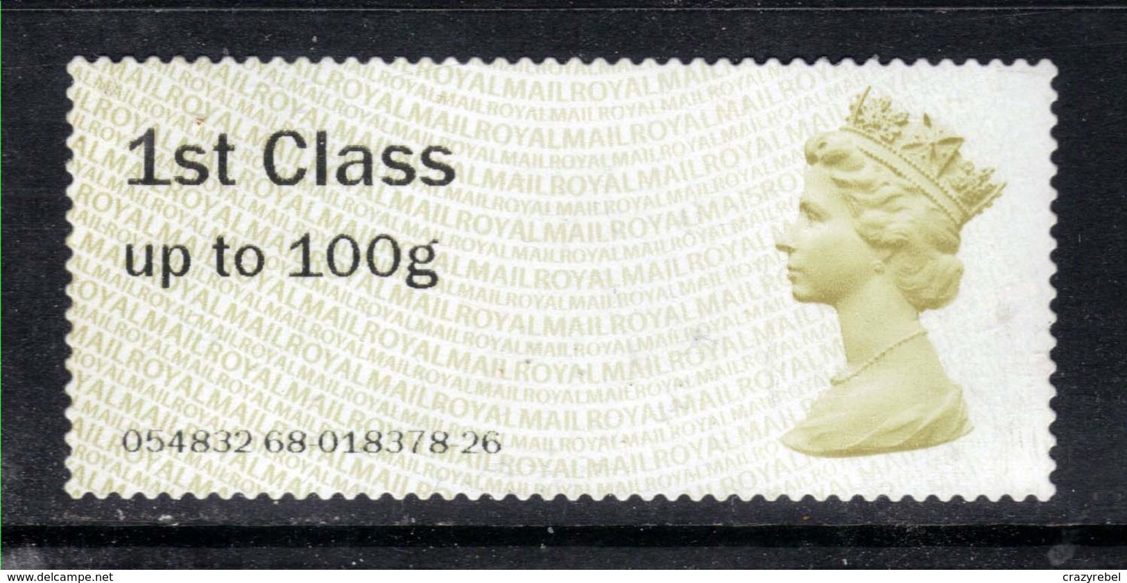 GB 2015 QE2 1st Class Post & Go Olive Brown No Gum ( A490) - Post & Go Stamps