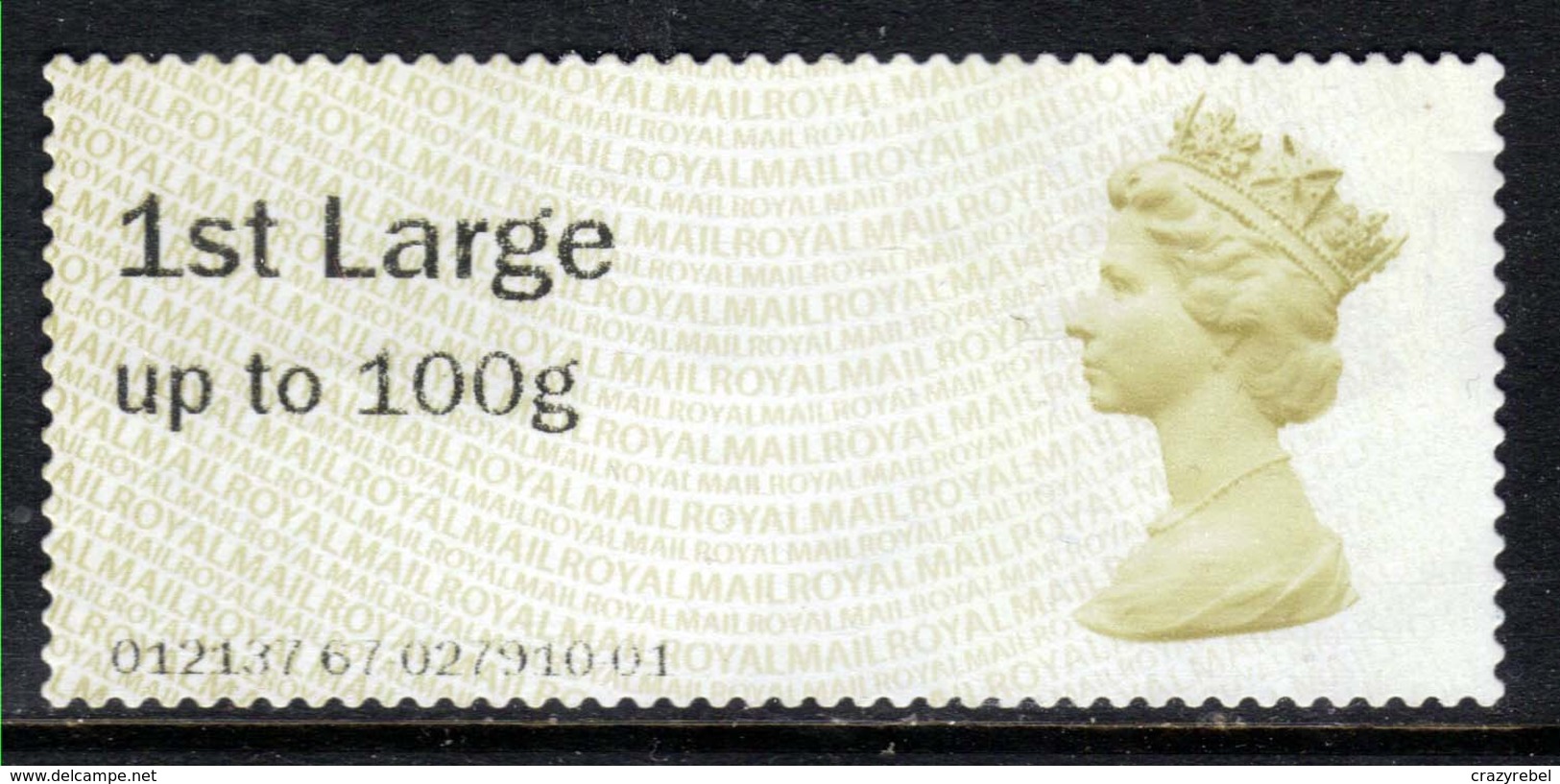 GB 2014 QE2 1st Large Post & Go Olive Brown No Gum Unused ( D1296) - Post & Go Stamps