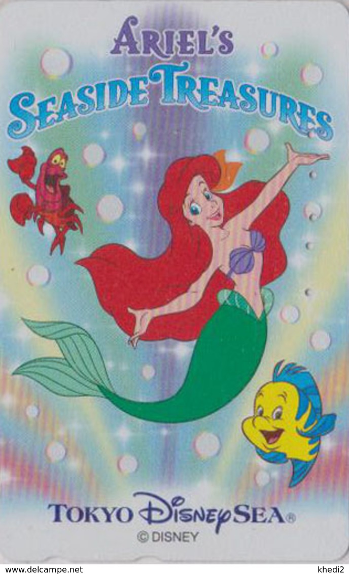 Télécarte Japon / MF-1001722 - DISNEY SEA - ARIEL - MERMAID SIRENE Poisson Fish - Japan Phonecard - Disney