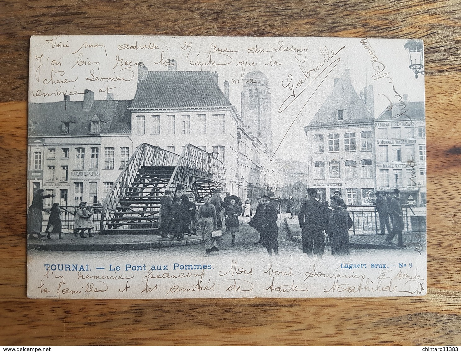 CP Tournai 1905 "Le Pont Aux Pommes - N°9, L. Lagaert" - Tournai