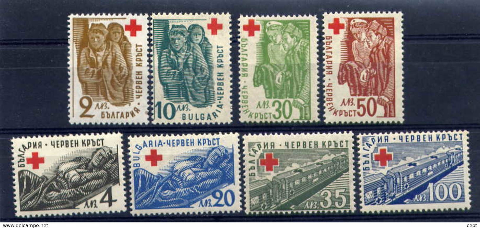 Red Cross - Bulgaria / Bulgarie 1947 - Set(Mi No 582-9) MNH** - Croix-Rouge