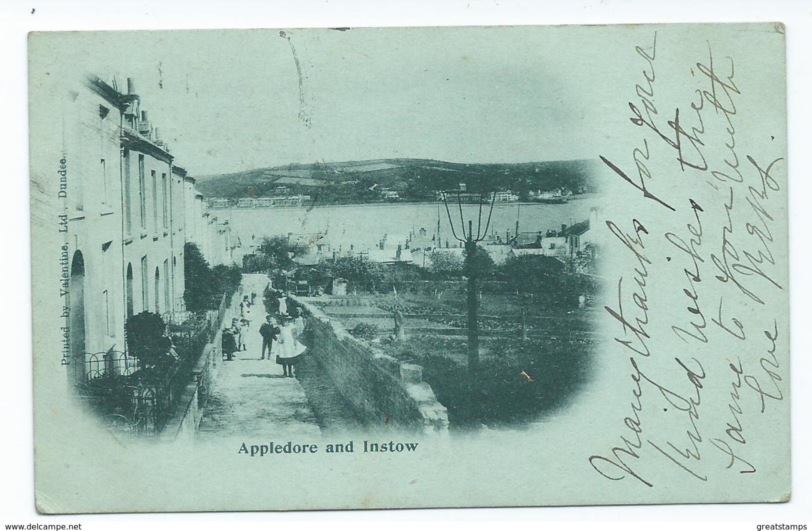 Devon Postcard Appledore And Instow   Posted  Appledore Squared Circle - Other & Unclassified