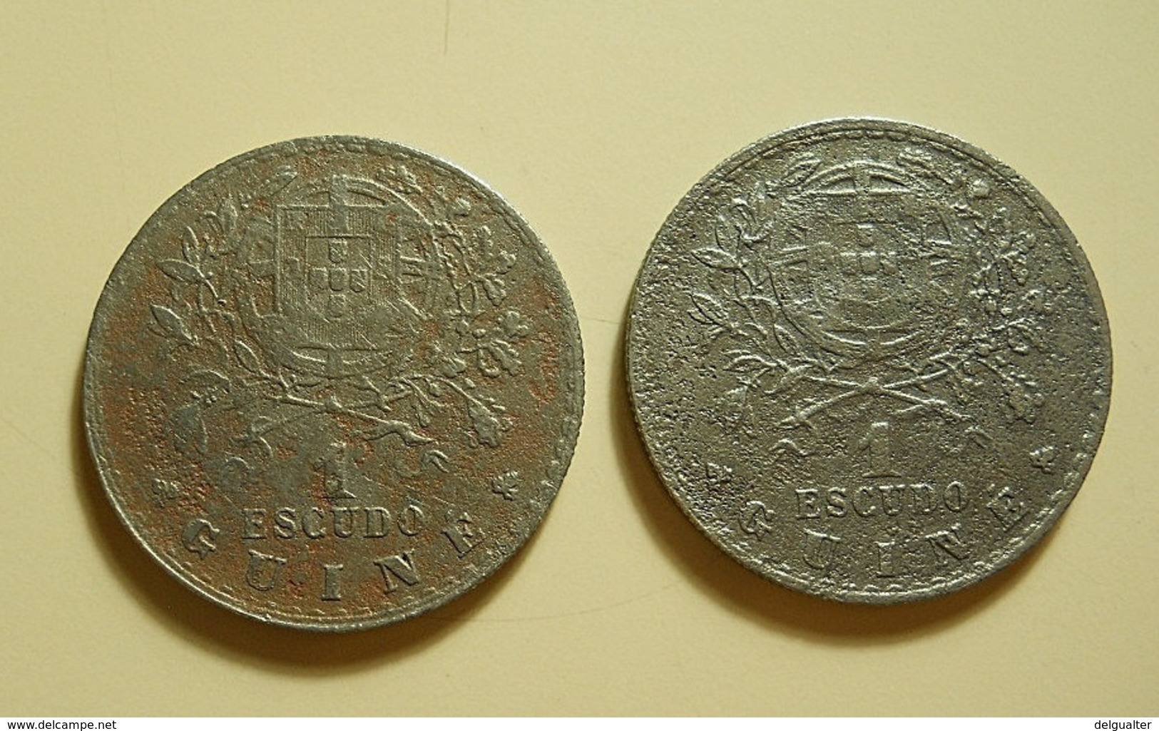 Portugal Guiné 2 Coins 1 Escudo 1933 - Portugal